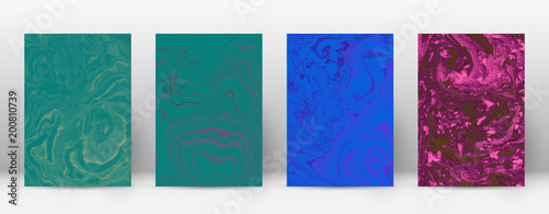 Abstract cover. Modern design template. Actual suminagashi marble. Minimalistic hipster flyer design. Shapely trendy abstract cover. Vector illustration.