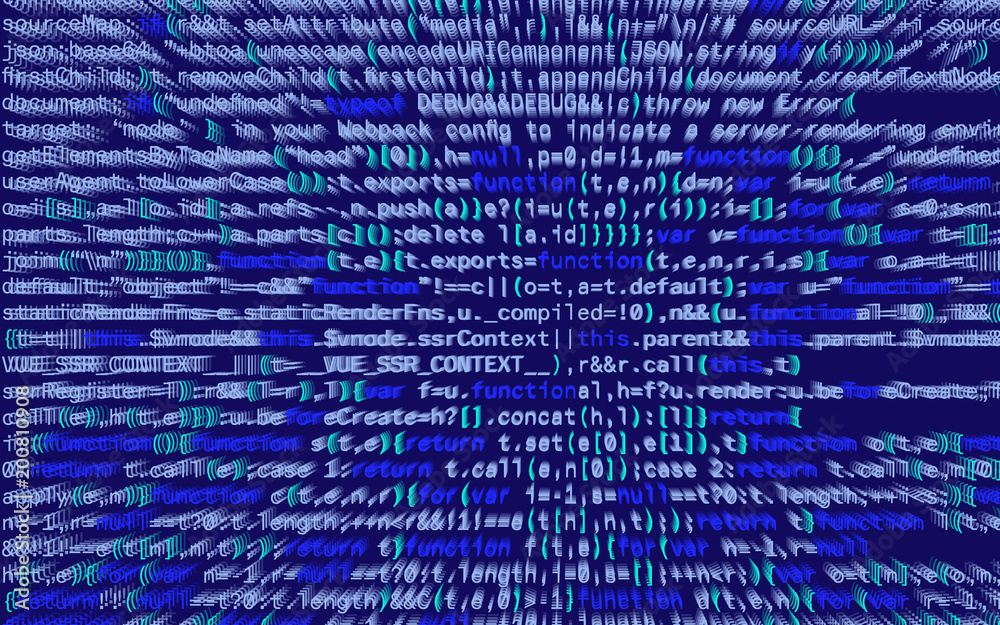 3D illustration. Abstract blue background, Technology. Binary Computer Code. 3D illustration. Abstract blue background, Technology. Binary Computer Code.