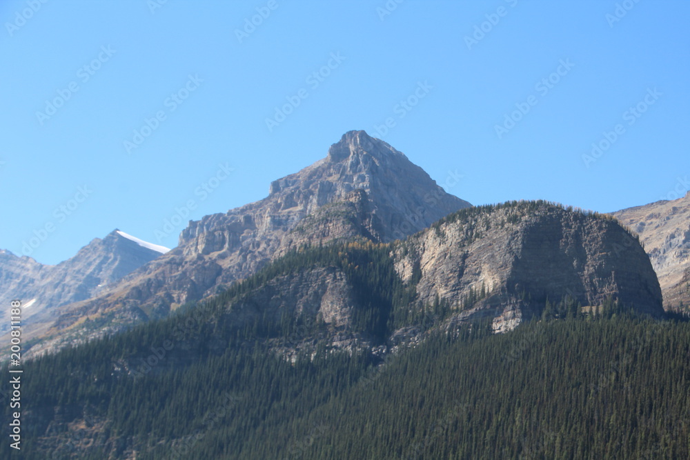 Peaks By Lake Louise, Banff National Park, Alberta