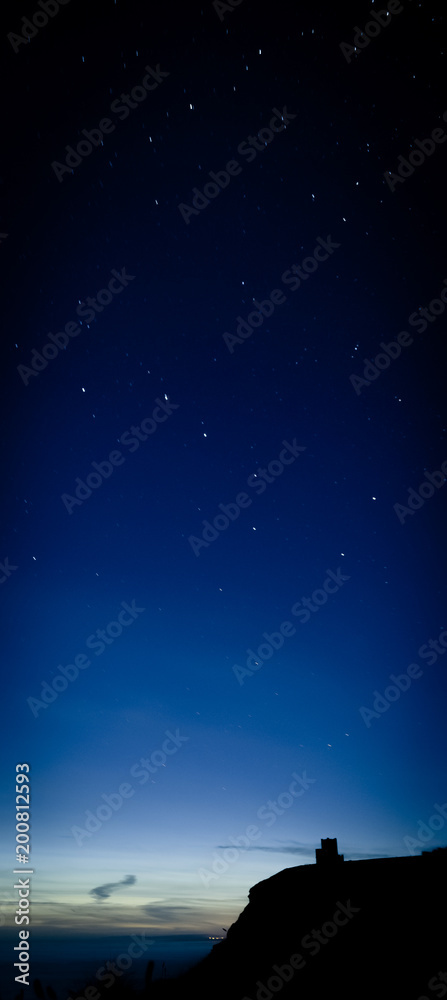 Fototapeta premium Night sky at the cliffs of Moher