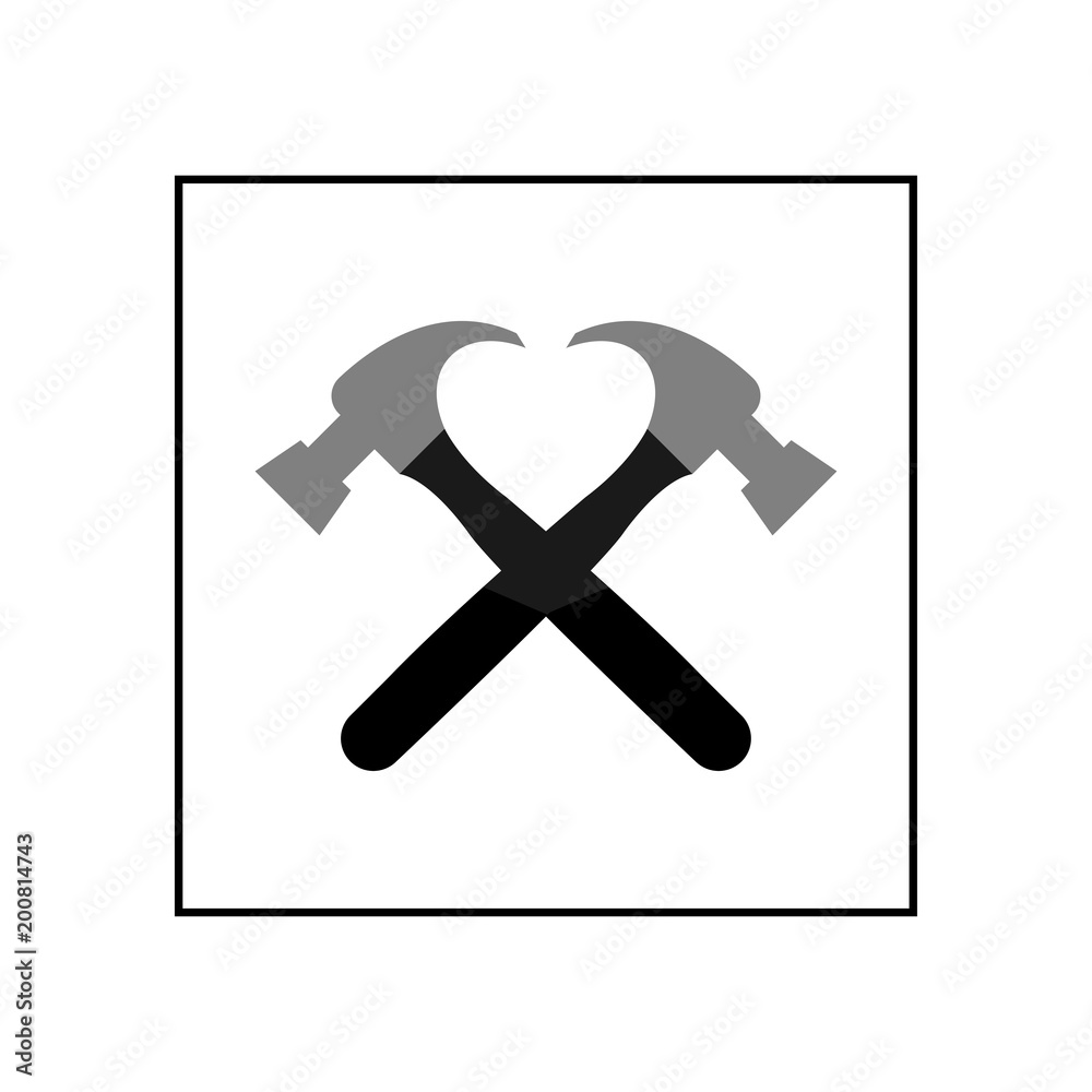 Fototapeta premium Hammer icon. Vector Illustration