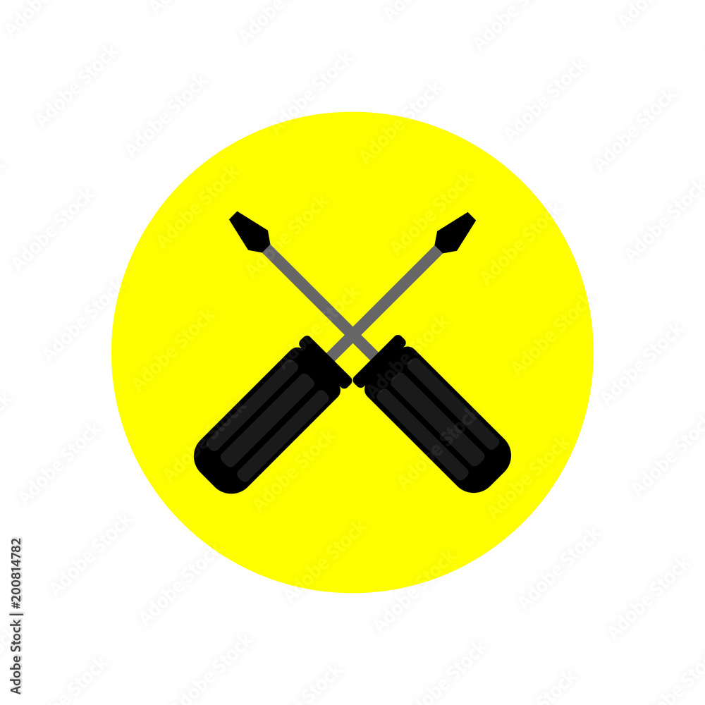 Screwdriver icon. Vector Illustration Screwdriver icon. Vector Illustration