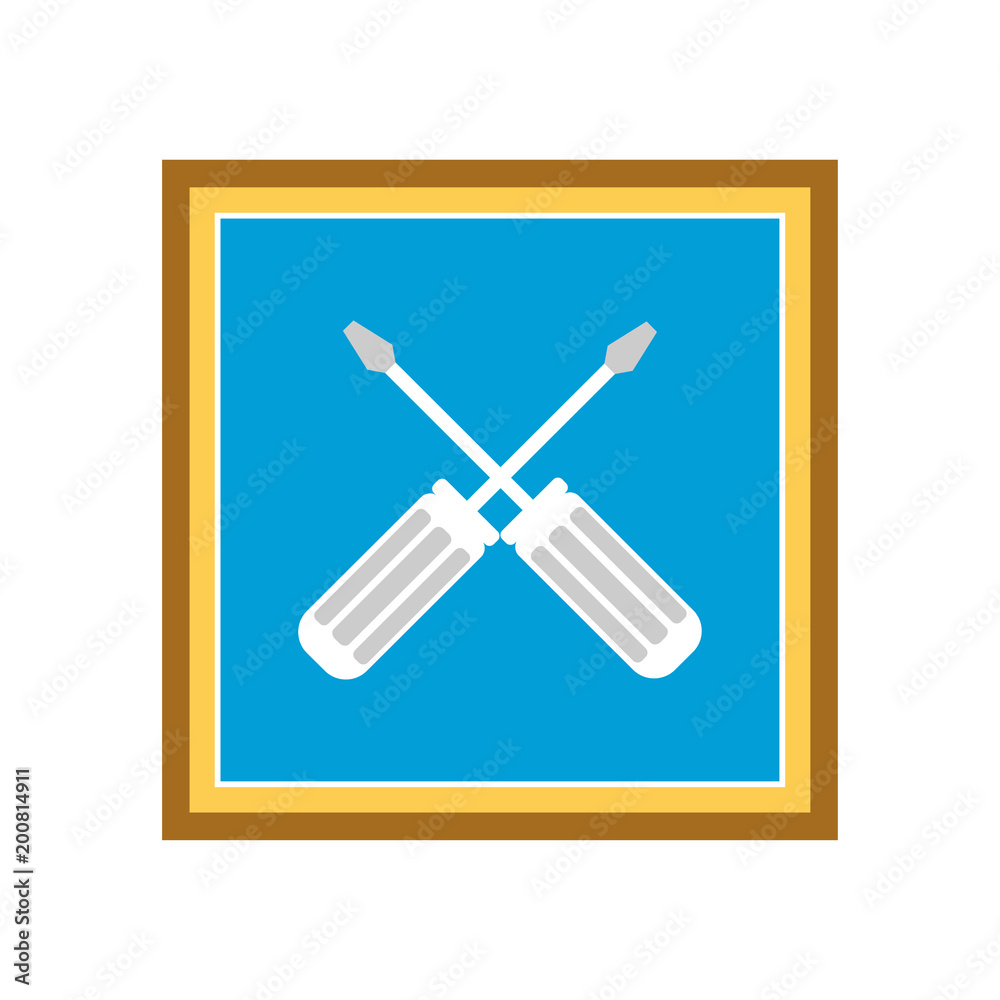 Screwdriver icon. Vector Illustration Screwdriver icon. Vector Illustration