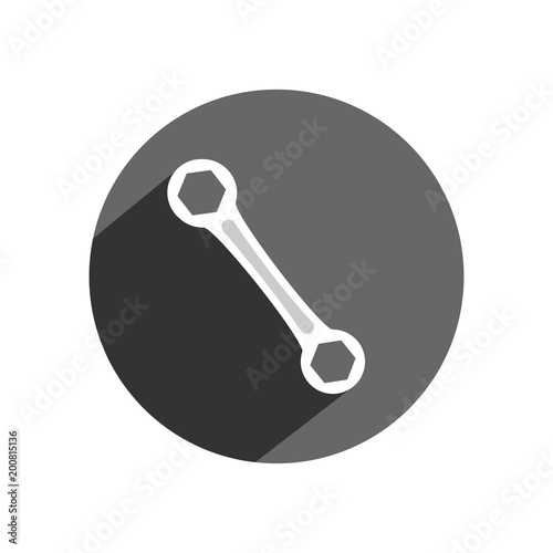 Wrench icon. Vector Illustration