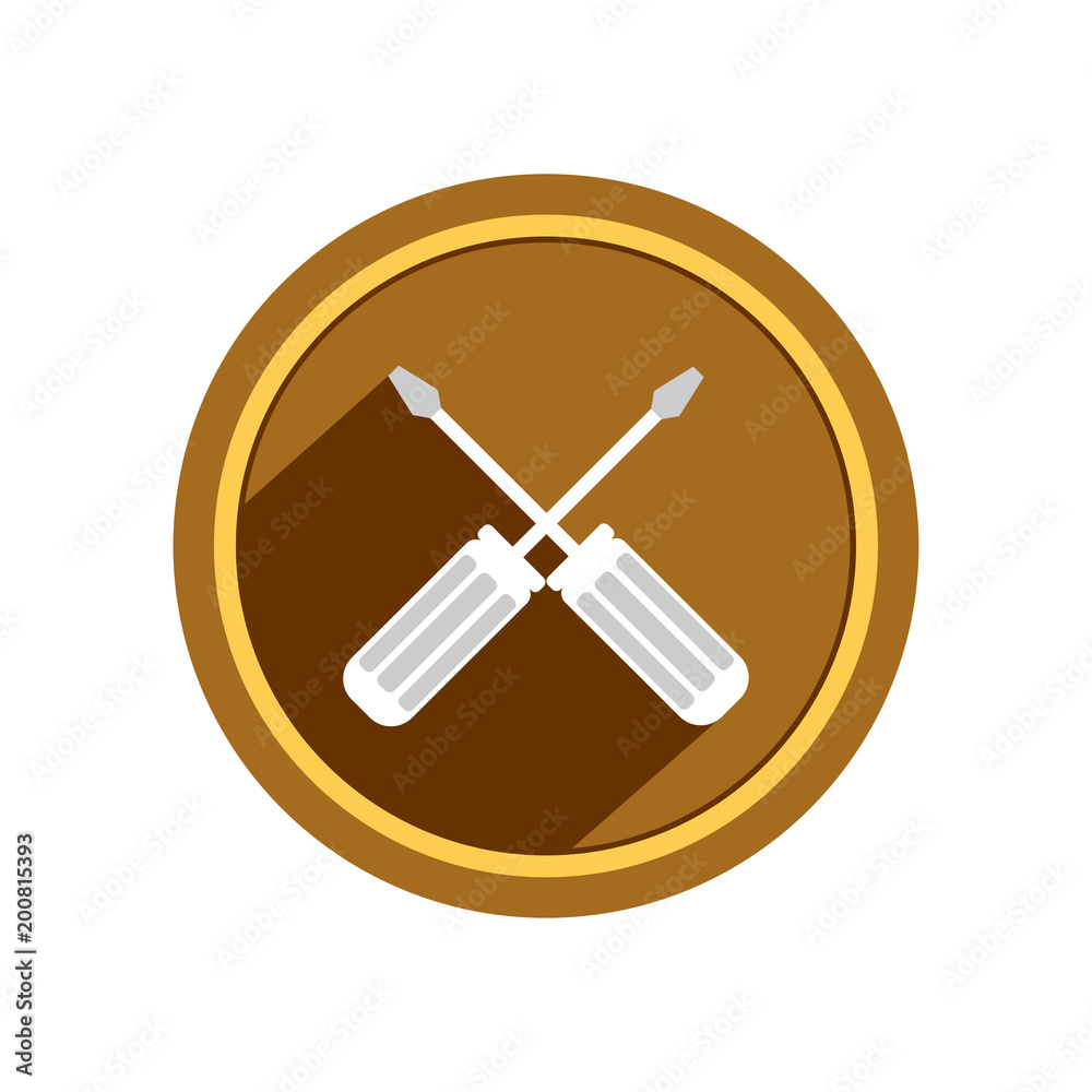 Screwdriver icon. Vector Illustration Screwdriver icon. Vector Illustration
