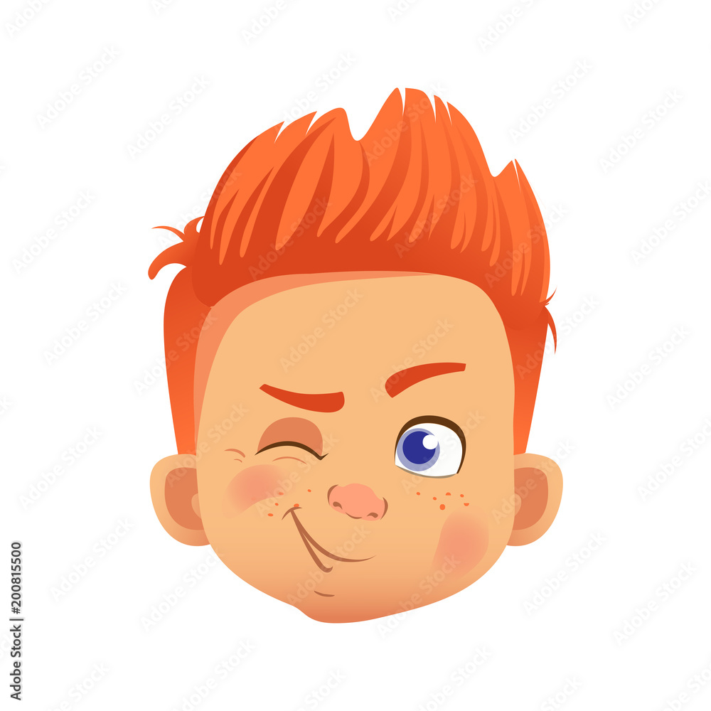 redhead boy character