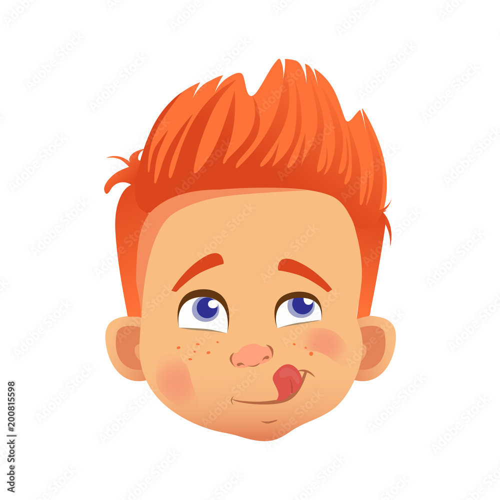 redhead boy character redhead boy character