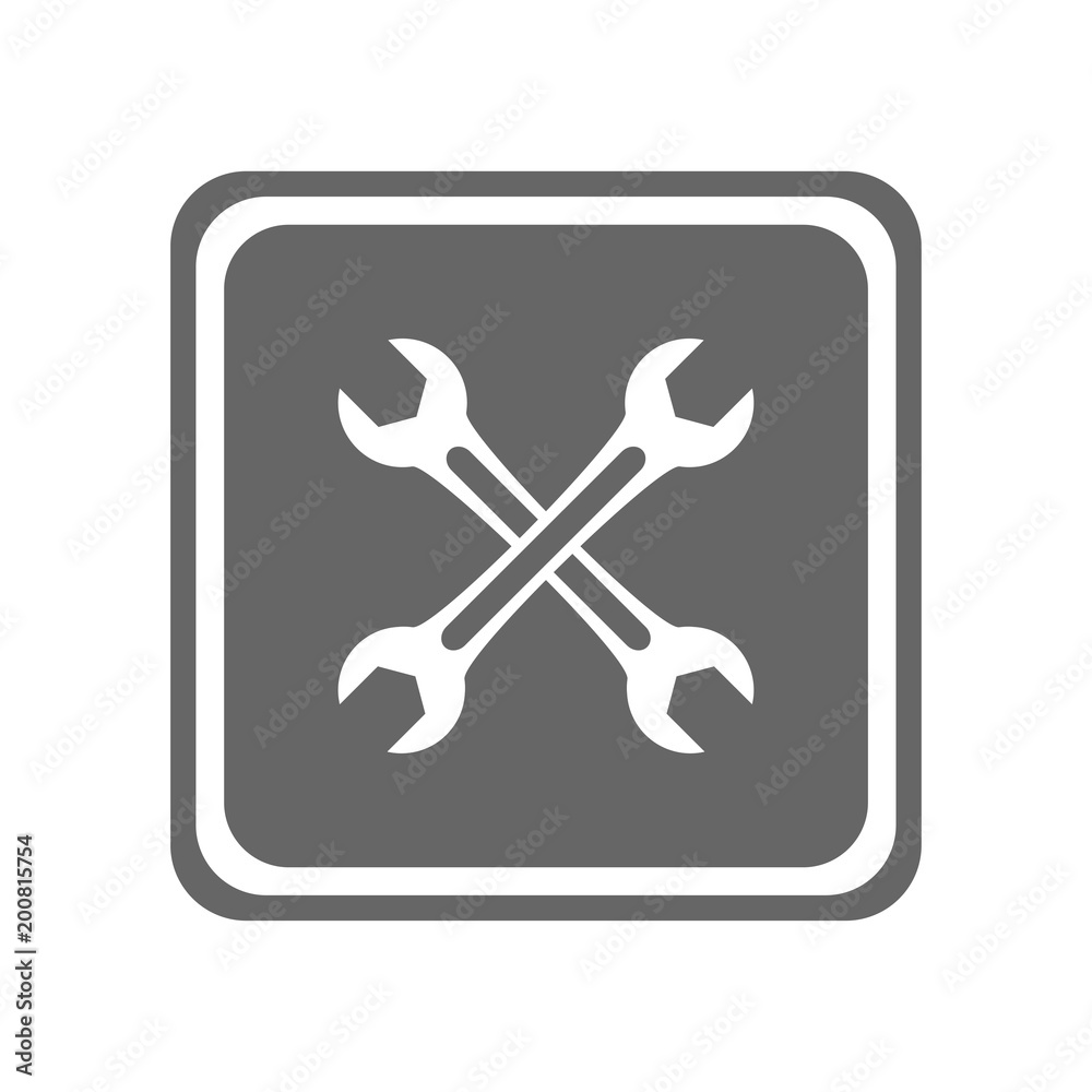 Wrench icon. Vector Illustration Wrench icon. Vector Illustration