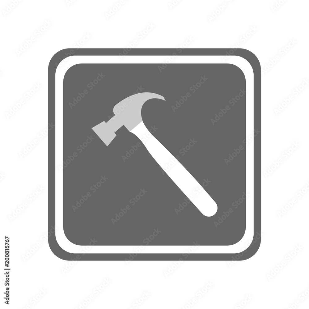 Hammer icon. Vector Illustration Hammer icon. Vector Illustration
