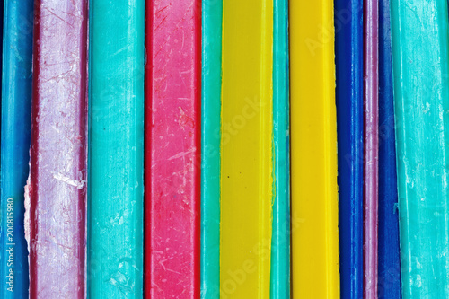 children's colored sticks macro / educational games abstract fonn