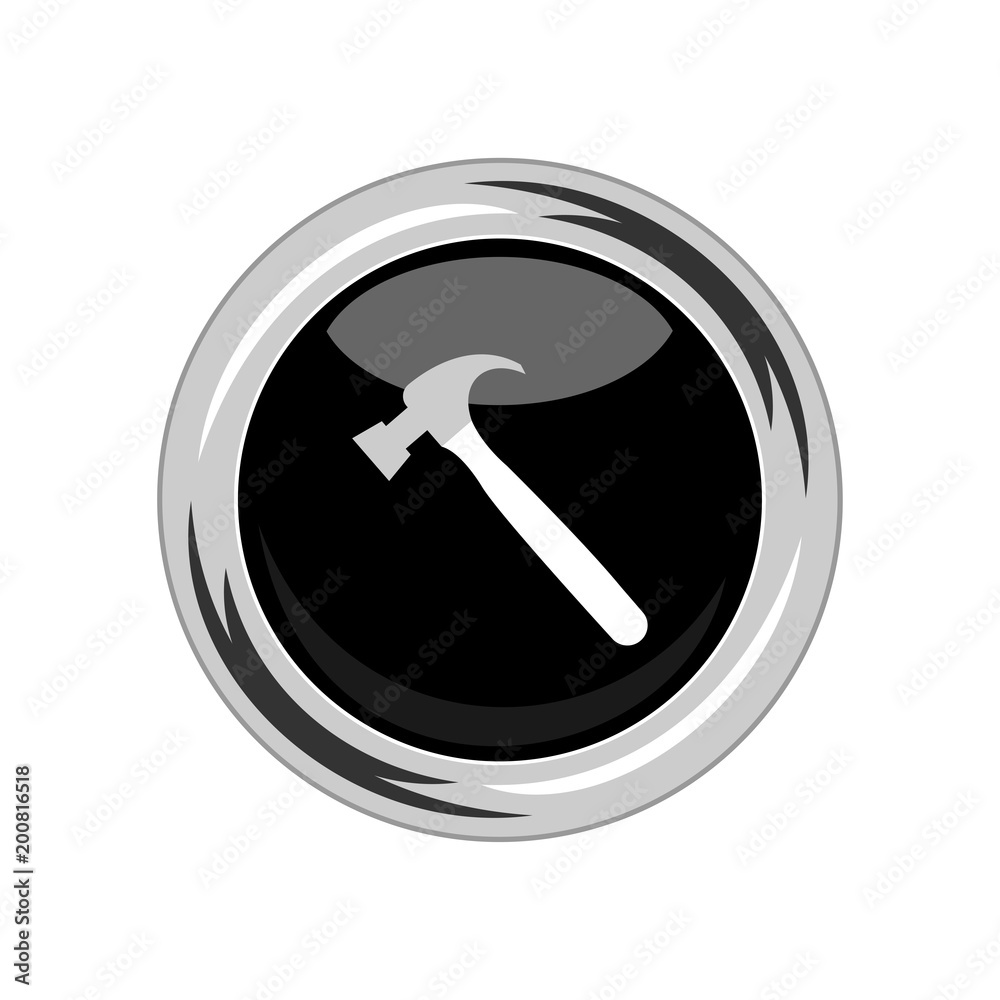 Hammer icon. Vector Illustration Hammer icon. Vector Illustration