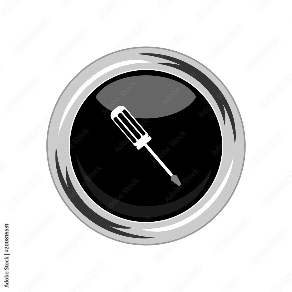 Screwdriver icon. Vector Illustration Screwdriver icon. Vector Illustration