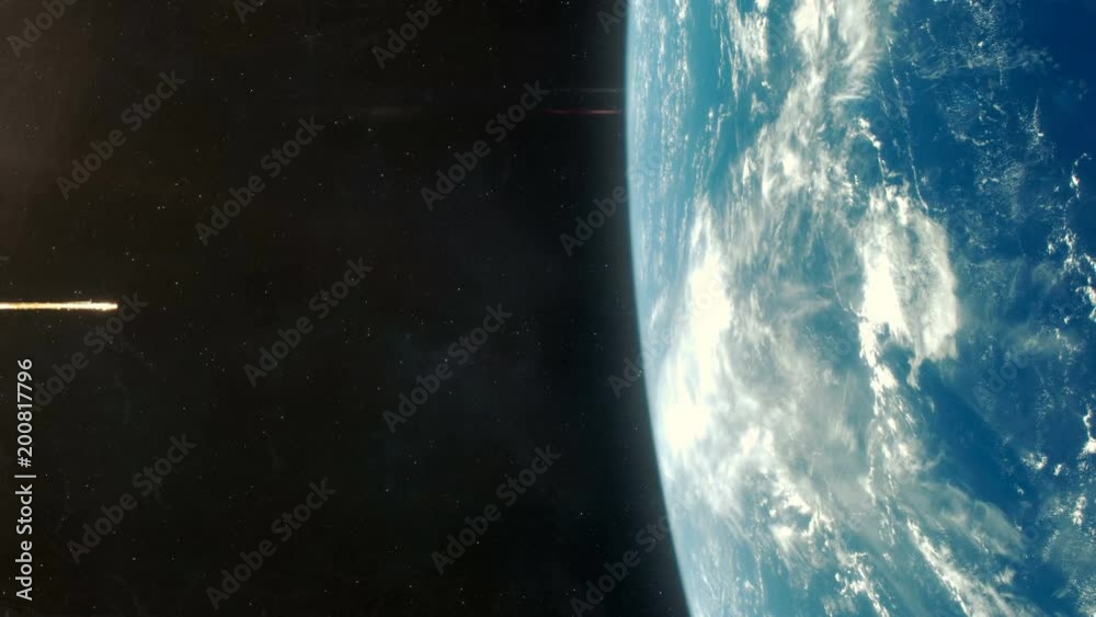 Asteroid Impact on Planet Earth - Orange