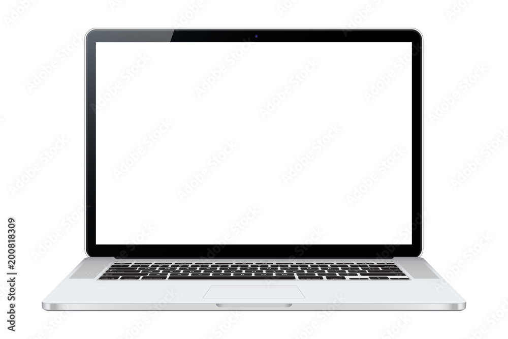 Laptop isolated on white background. Vectror illustration. To present your application and web design. Laptop isolated on white background. Vectror illustration. To present your application and web design.