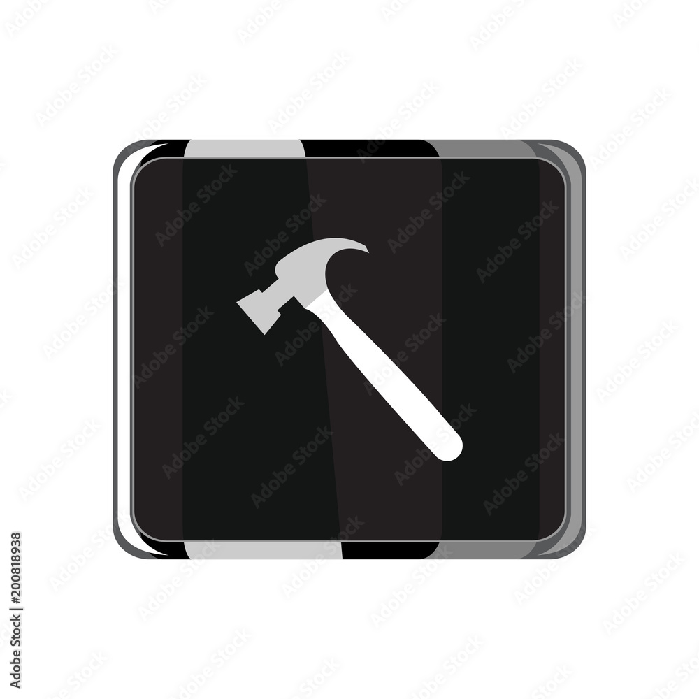 Hammer icon. Vector Illustration Hammer icon. Vector Illustration