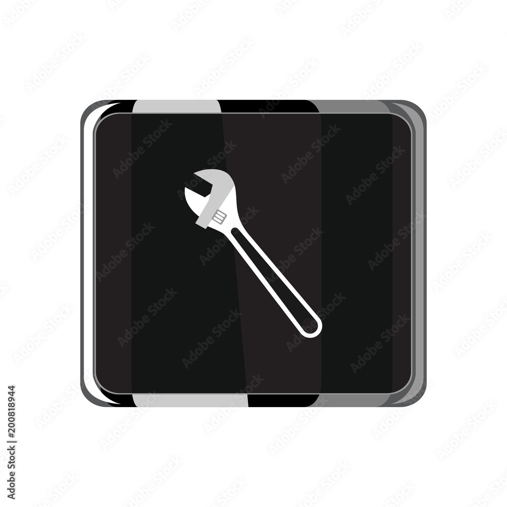 Wrench icon. Vector Illustration