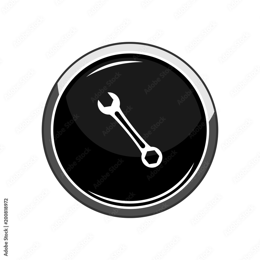 Wrench icon. Vector Illustration Wrench icon. Vector Illustration