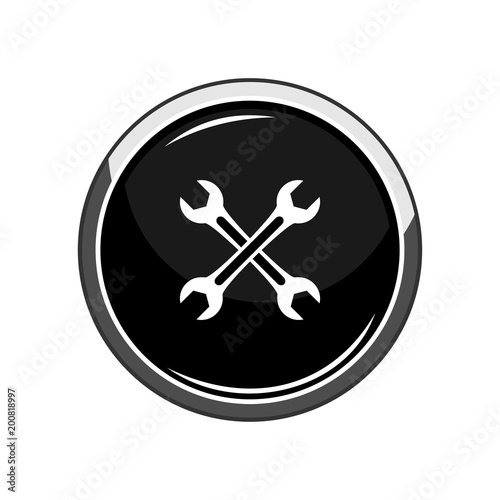 Wrench icon. Vector Illustration