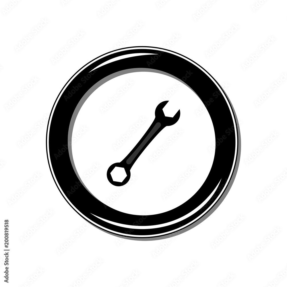 Wrench icon. Vector Illustration Wrench icon. Vector Illustration