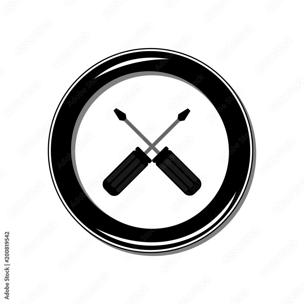 Screwdriver icon. Vector Illustration Screwdriver icon. Vector Illustration