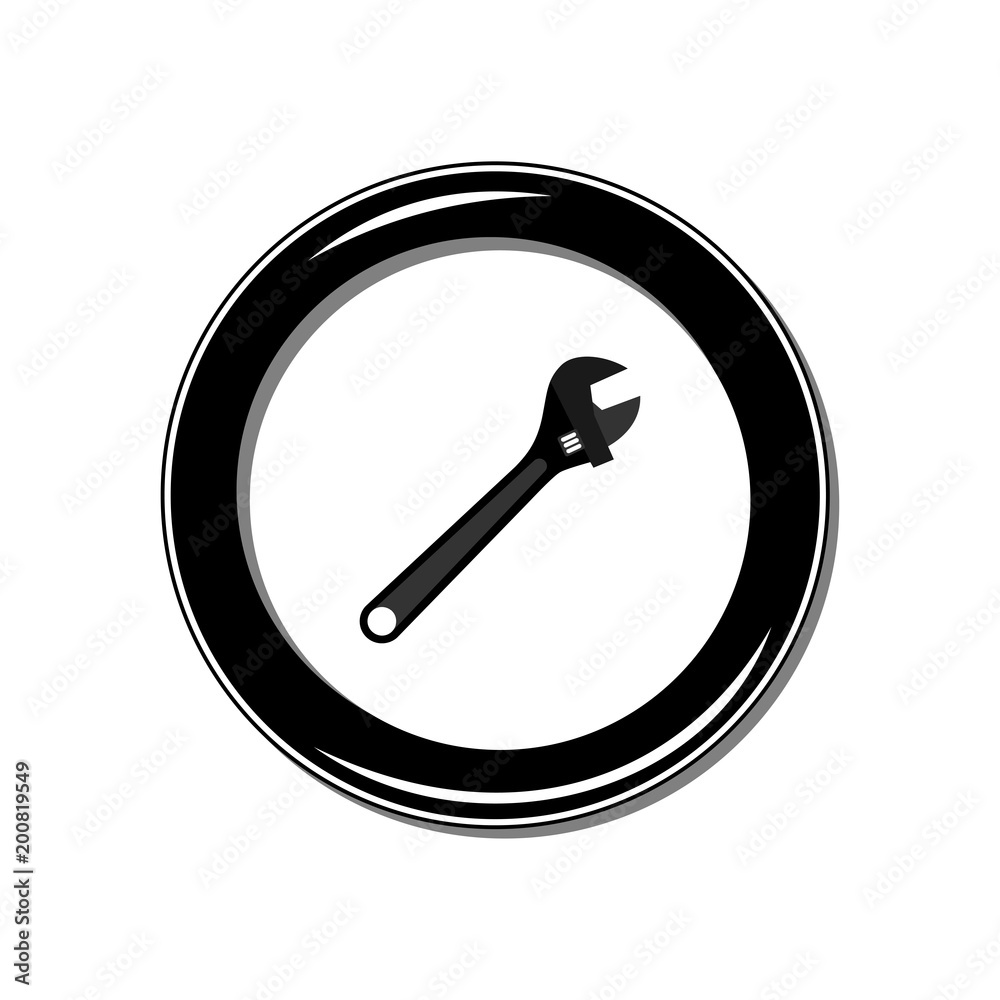 Wrench icon. Vector Illustration Wrench icon. Vector Illustration