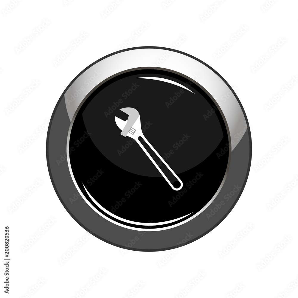Wrench icon. Vector Illustration Wrench icon. Vector Illustration