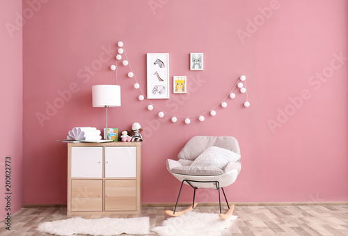 Elegant room interior with ...