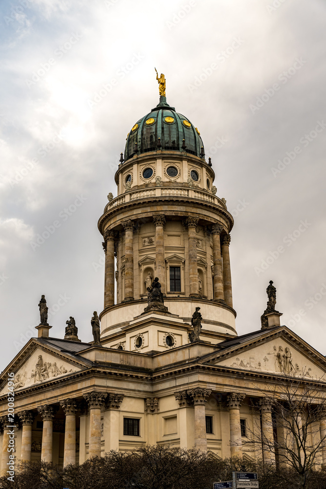 The tower of the French cathedral at Berlin's gendarme market