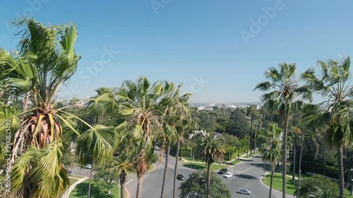 Aerial Establish Shot of Los Angeles from Beverly Hills