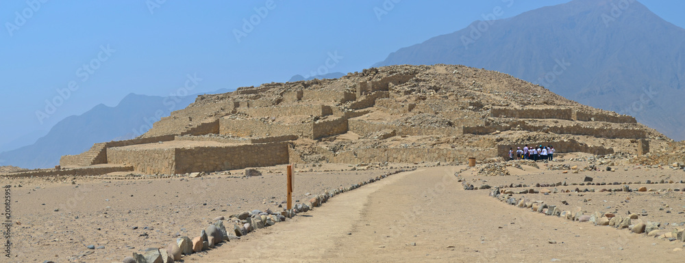 Caral, UNESCO world heritage site and the most ancient city in the ...