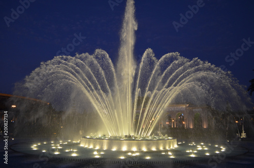 Illuminated water fountains in the Circuito Magico de Agua  Lima Peru