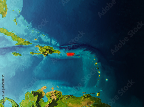 Orbit view of Puerto Rico