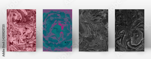 Abstract cover. Modern design template. Admirable suminagashi marble. Minimalistic hipster flyer design. Modern trendy abstract cover. Vector illustration.