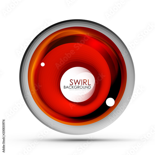 Spiral swirl flowing lines 3d vector abstract digital motion background design. Rotating concept