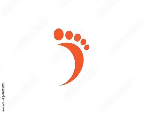 foot ilustration Logo vector