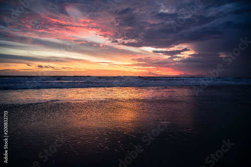 Sunset on the beach