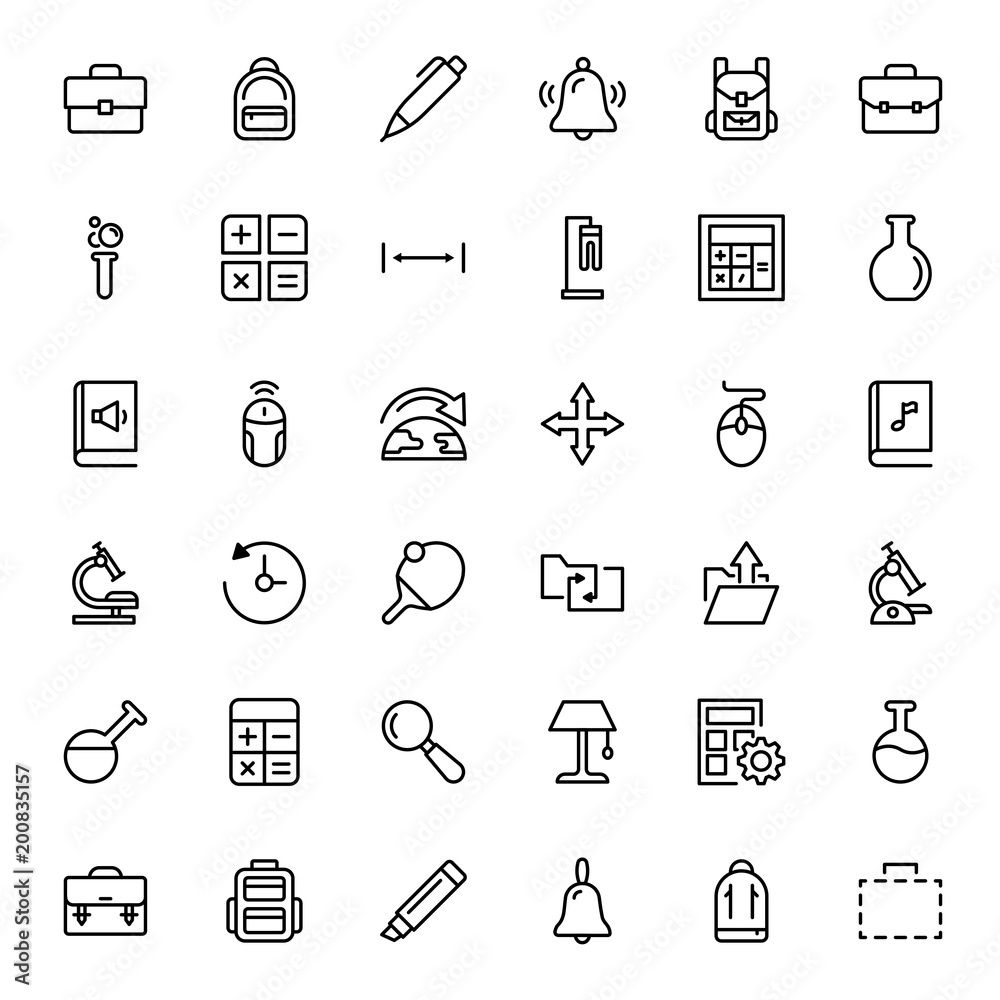 Fototapeta premium Flat icon set