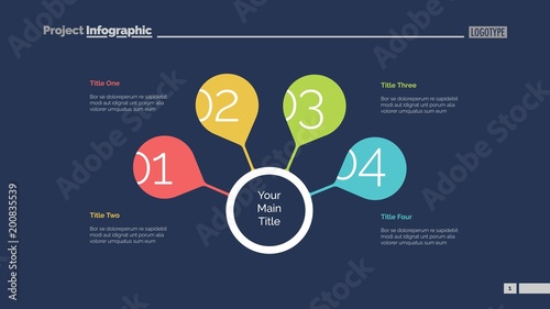 Four Steps For Success Slide Template