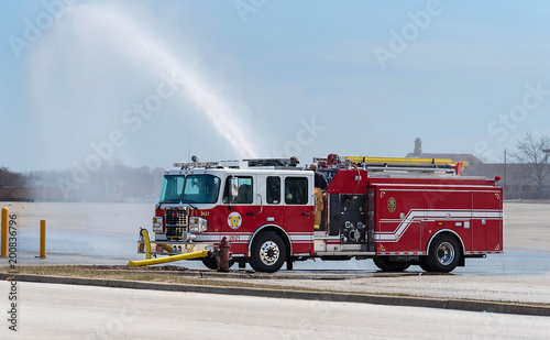 Fire Truck in action photo