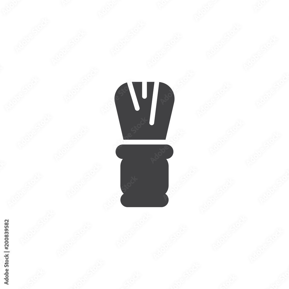 Shaving brush vector icon. filled flat sign for mobile concept and web design. Shaver simple solid icon. Symbol, logo illustration. Pixel perfect vector graphics Shaving brush vector icon. filled flat sign for mobile concept and web design. Shaver simple solid icon. Symbol, logo illustration. Pixel perfect vector graphics