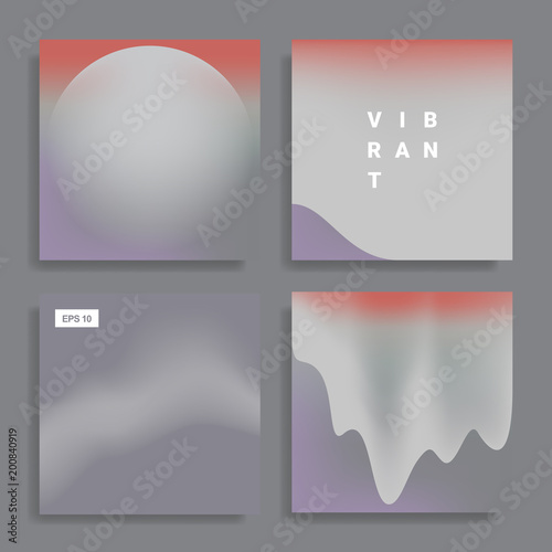 design templates with vibrant gradient shapes