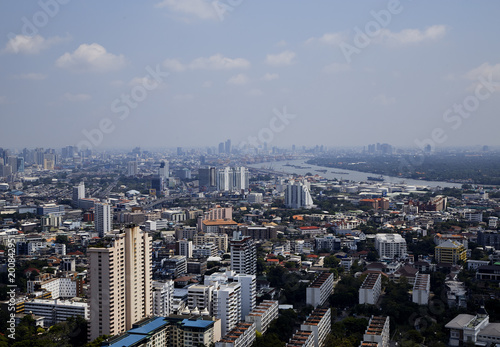 Bangkok Cityscape big city © 1981 Rustic Studio