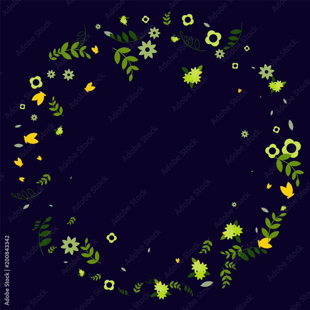 Floral Spring and Summer Vector Wallpaper with Flowers, Leaves, Butterflies, Green Branches. Easter, Mother's Day, 8 March, Birthday, Wedding Background for Banners, Cards, Posters, Invitations. Floral Spring and Summer Vector Wallpaper with Flowers, Leaves, Butterflies, Green Branches. Easter, Mother's Day, 8 March, Birthday, Wedding Background for Banners, Cards, Posters, Invitations.
