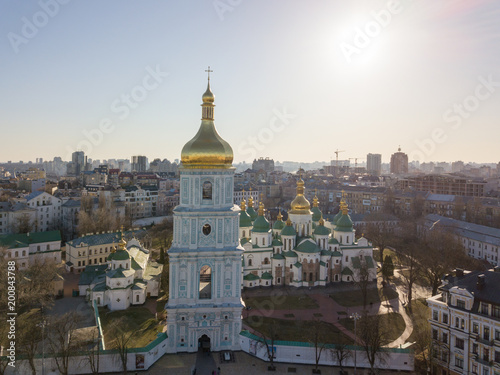 Saint Sophia Cathedral and St. Sophia Square. Kiev, Ukraine