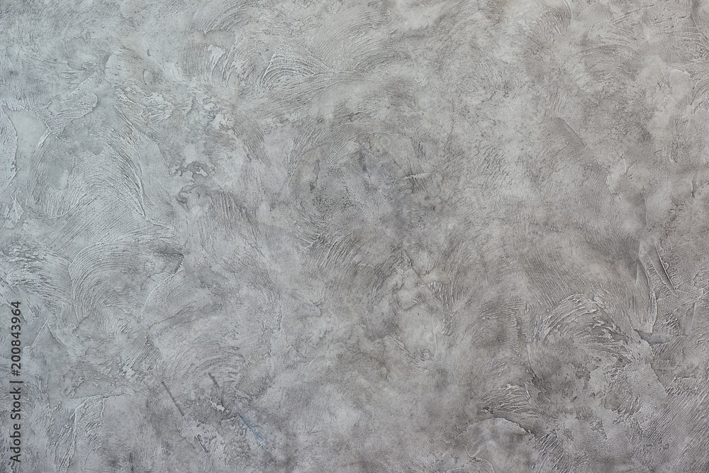Obraz premium Texturized grey putty. Vintage or grungy background of venetian stucco texture as pattern wall.