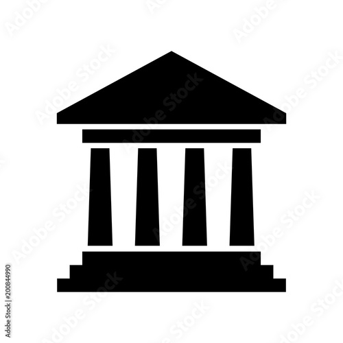 government building icon vector Fototapet