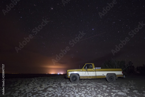 Truck Under a Star-lit Sky, Arizona, USA