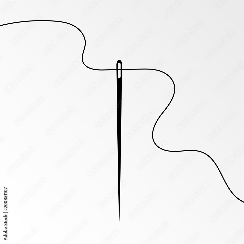 Sewing Needles and Thread Graphic by Adiwarna Studio · Creative Fabrica