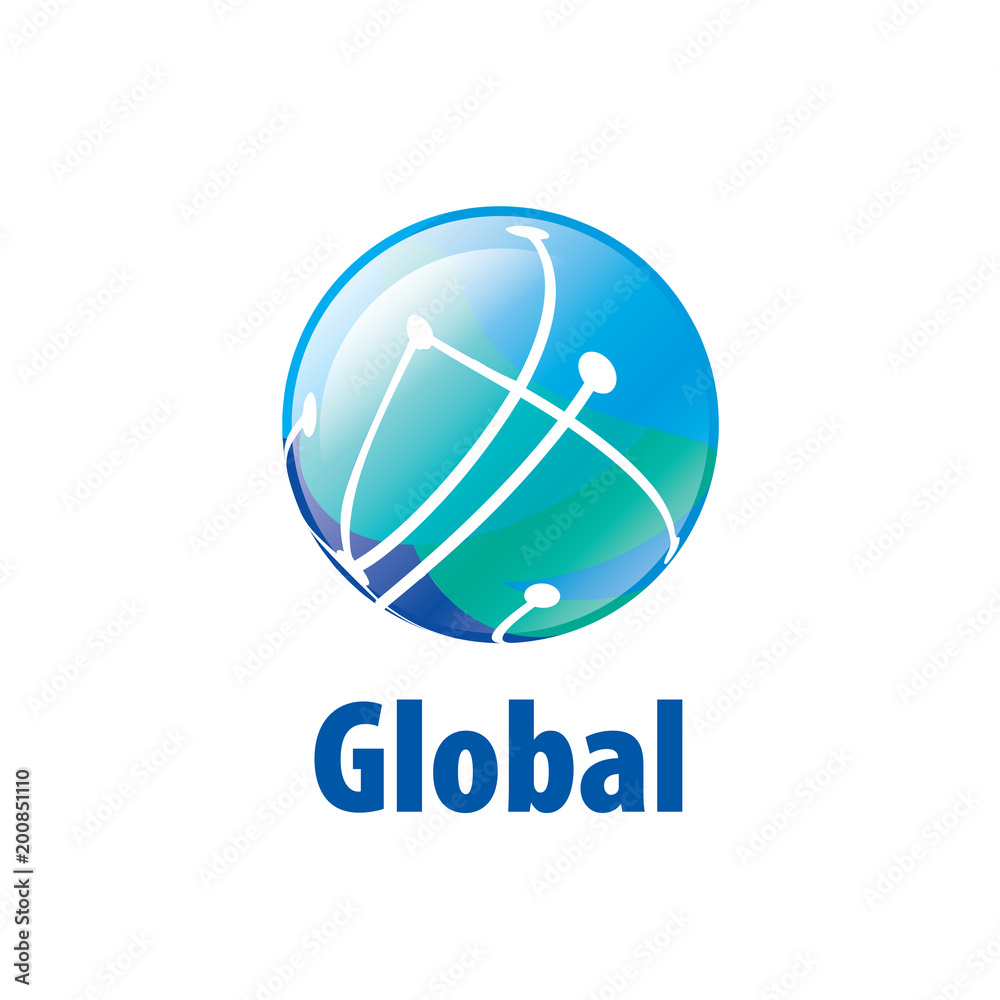 vector logo globe