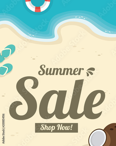 Summer holiday sale banner design